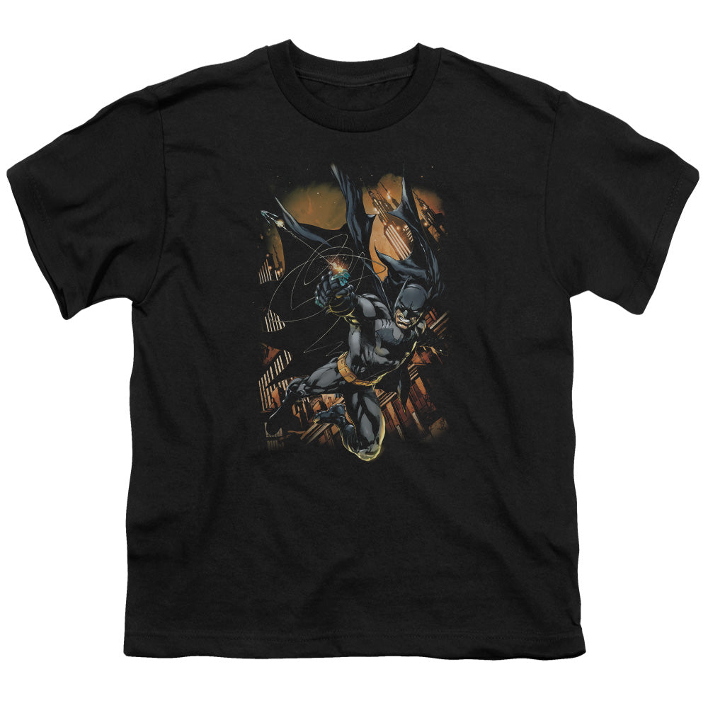 Batman Grapple Fire Licensed Kid's T-Shirt (Ages 4-7) XS-XL