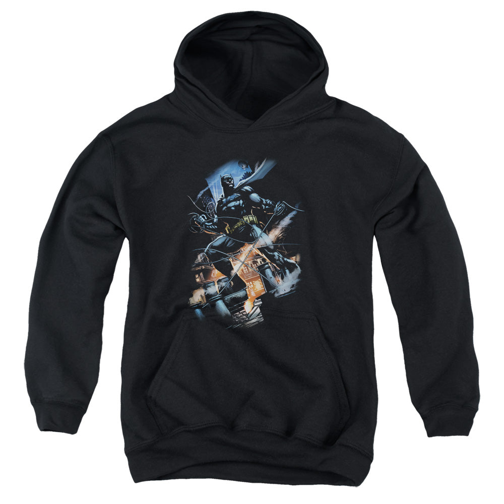 AN OFFCIALLY LICENSED BATMAN GOTHAM KNIGHT YOUTH HOODIE BLACK