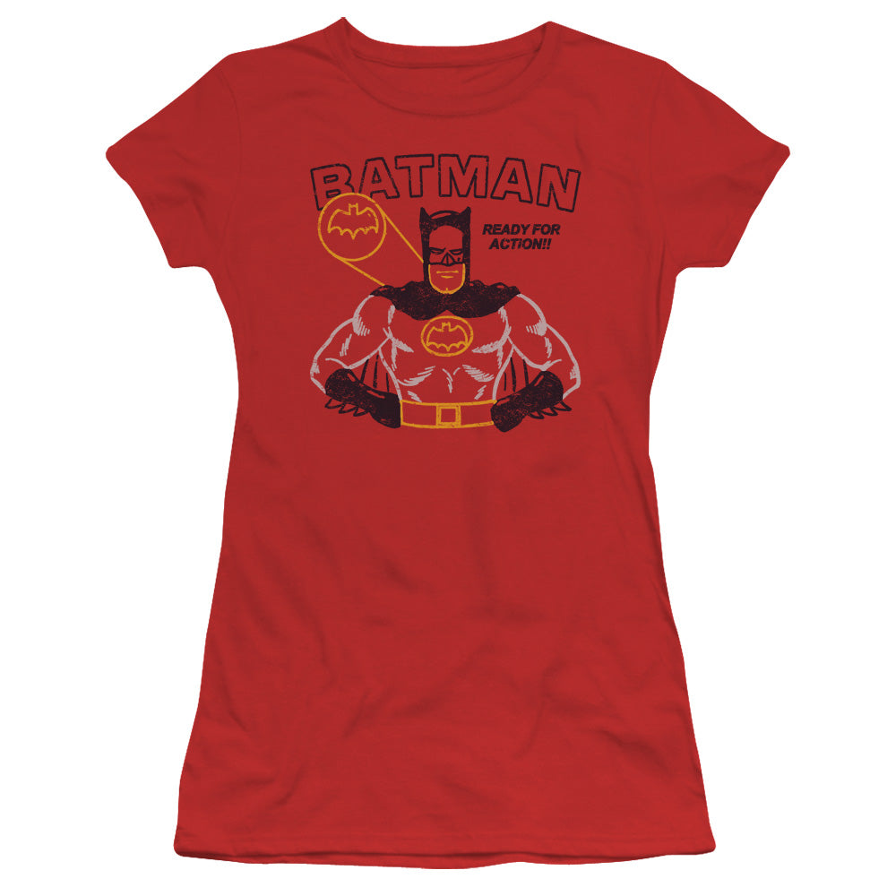 Batman Ready For Action Licensed Women's T-Shirt Juniors SM