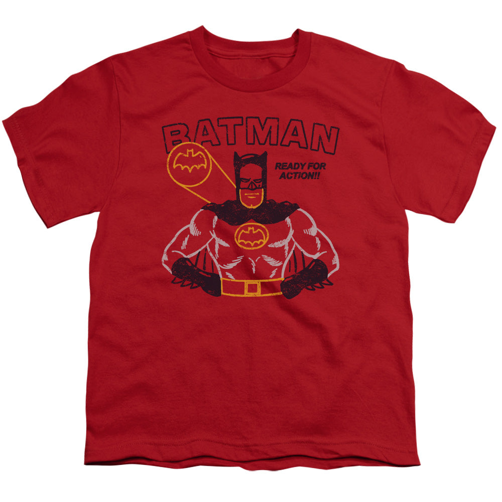 Batman Ready For Action Licensed Kid's T-Shirt (Ages 4-7) XS-XL
