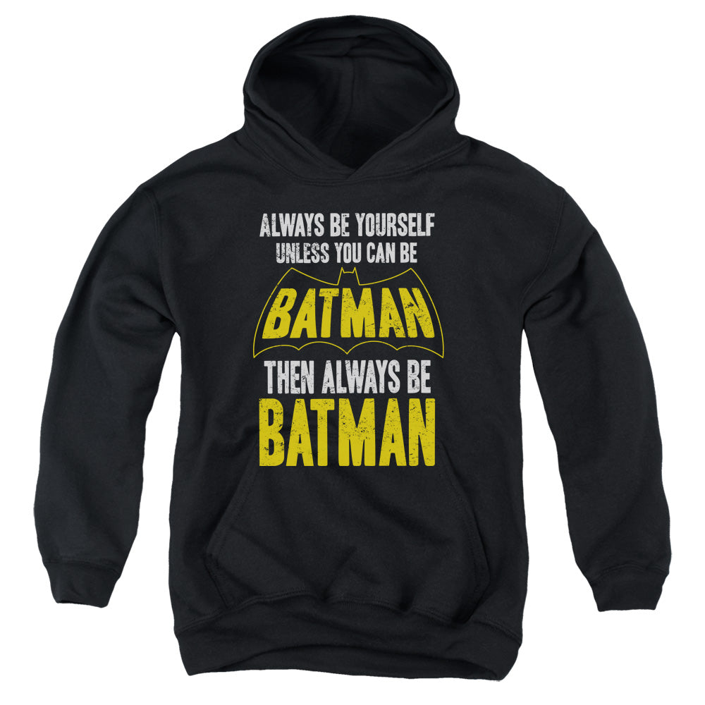 AN OFFCIALLY LICENSED BATMAN BE BATMAN YOUTH HOODIE BLACK