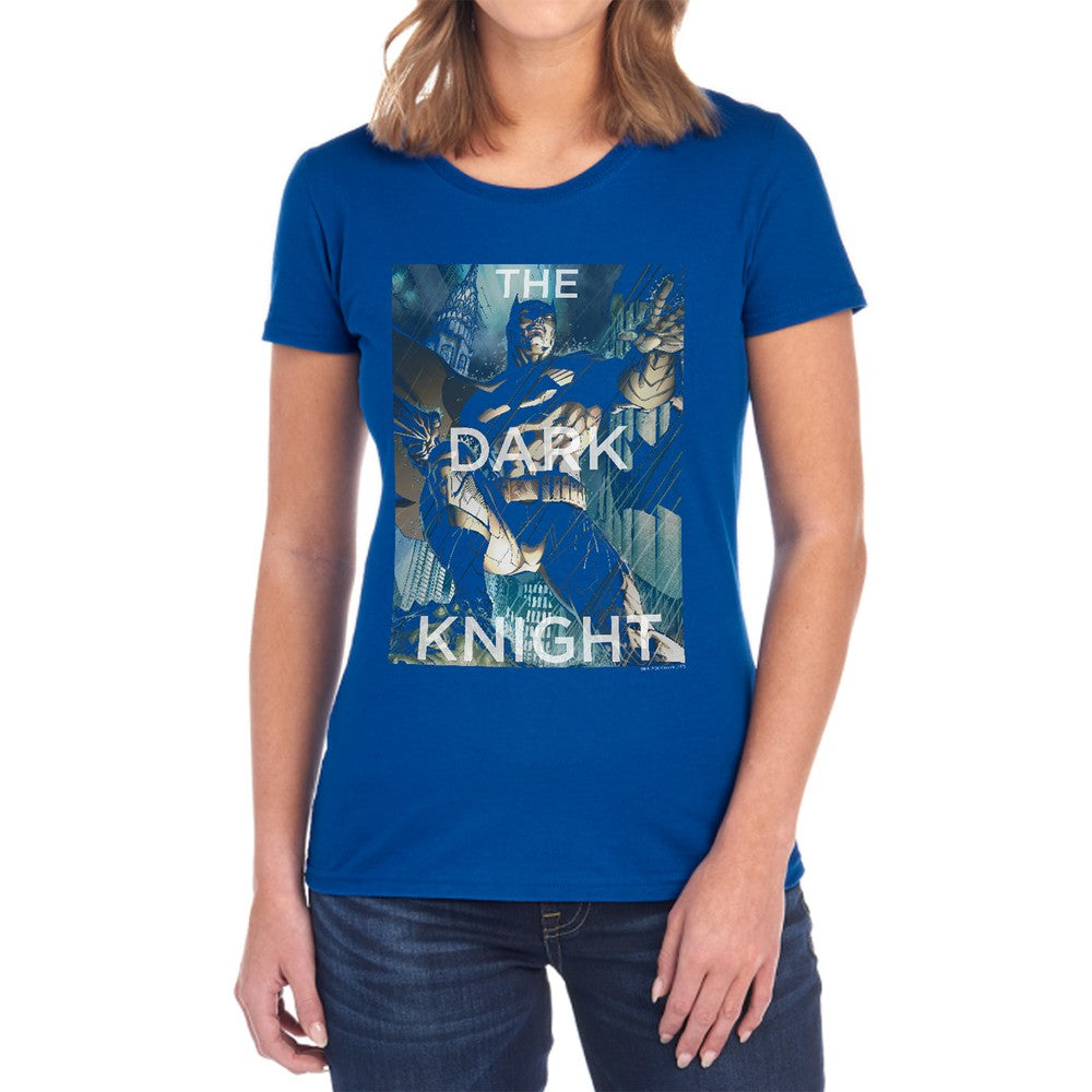 Batman Fighting The Storm Licensed Women's T-Shirt Regular Fit SM-2X