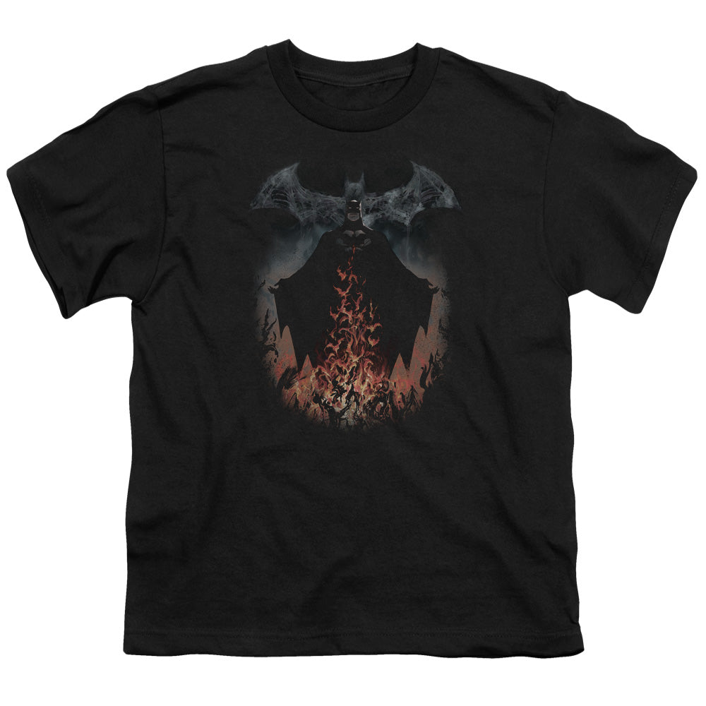 Batman Smoke & Fire Licensed Kid's T-Shirt (Ages 4-7) XS-XL