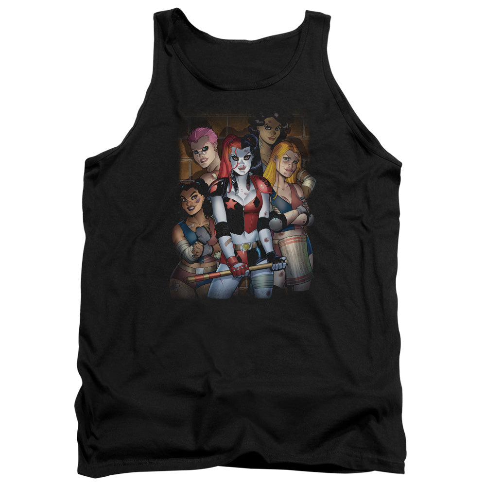 AN OFFCIALLY LICENSED BATMAN BAD GIRLS ADULT UNISEX TANK TOP BLACK