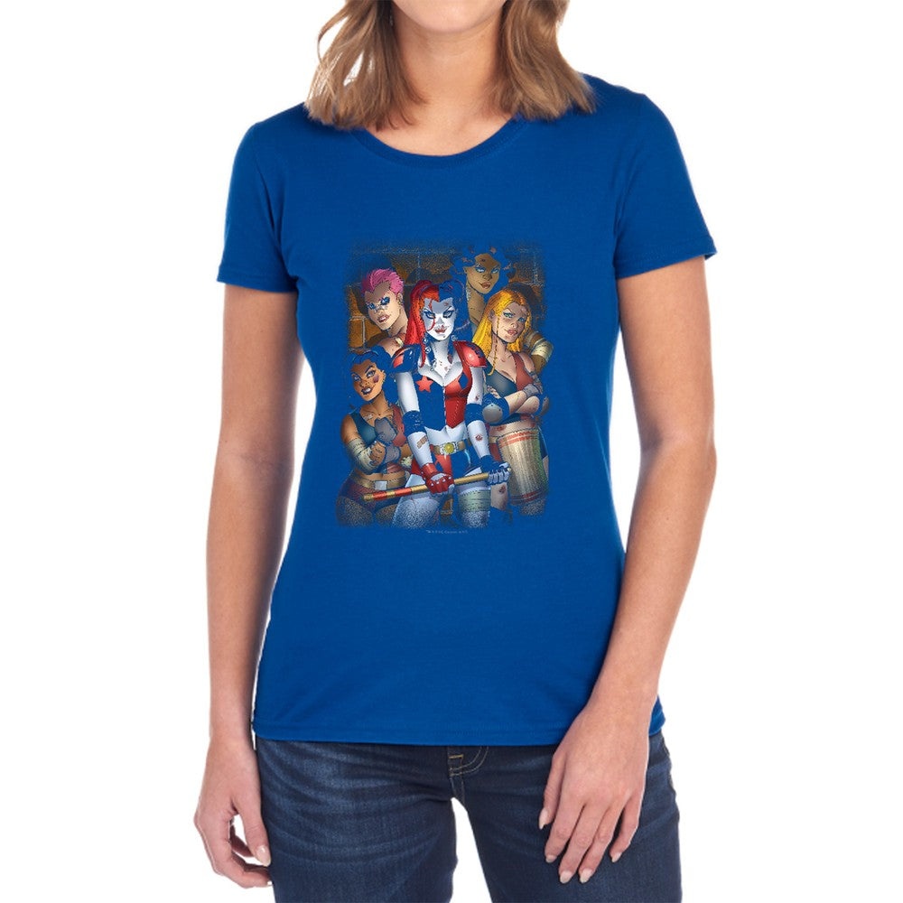 Batman Bad Girls Licensed Women's T-Shirt Regular Fit SM-2X