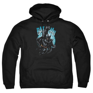 AN OFFCIALLY LICENSED BATMAN MOON KNIGHT ADULT UNISEX PULLOVER HOODIE BLACK