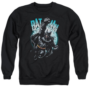 AN OFFCIALLY LICENSED BATMAN MOON KNIGHT ADULT UNISEX CREWNECK SWEATSHIRT BLACK
