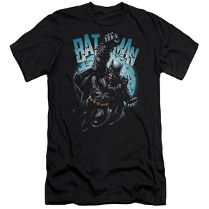 AN OFFCIALLY LICENSED BATMAN MOON KNIGHT MEN'S PREMIUM SLIM FIT T-SHIRT BLACK