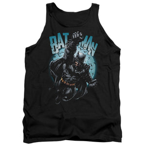 AN OFFCIALLY LICENSED BATMAN MOON KNIGHT ADULT UNISEX TANK TOP BLACK