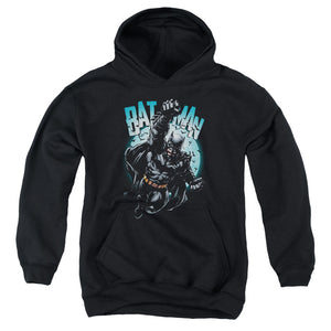 AN OFFCIALLY LICENSED BATMAN MOON KNIGHT YOUTH HOODIE BLACK