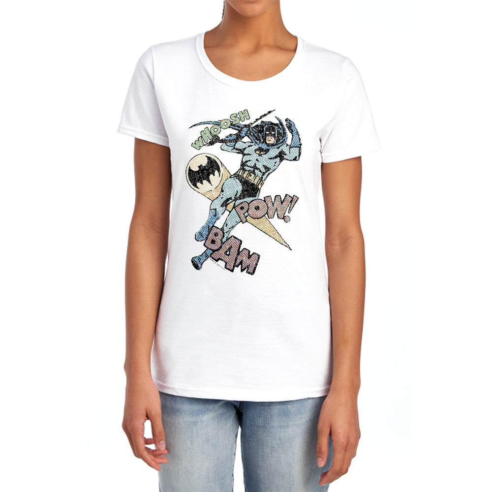 Batman Halftone Swing Licensed Women's T-Shirt Regular Fit SM-2X
