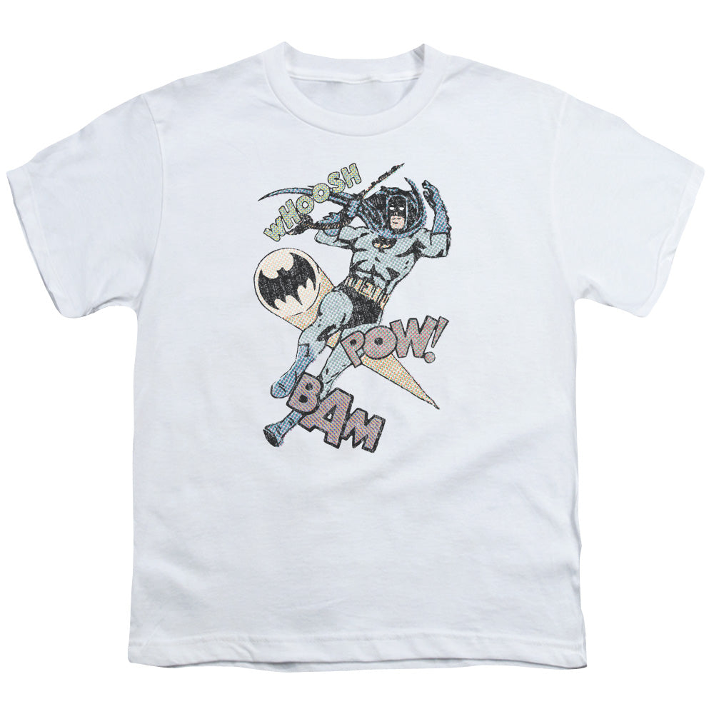 Batman Halftone Swing Licensed Kid's T-Shirt (Ages 4-7) XS-XL