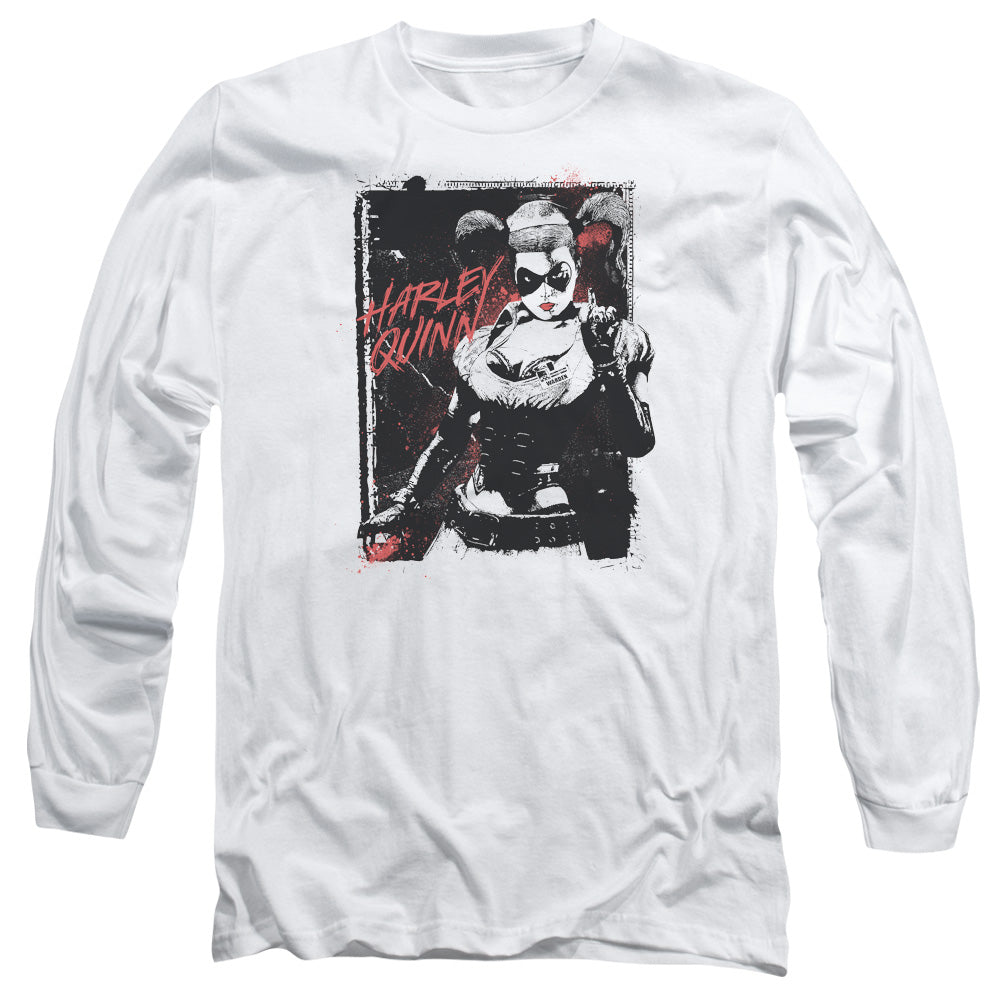 AN OFFCIALLY LICENSED BATMAN HOUSE CALL MEN'S LONG SLEEVE T-SHIRT WHITE