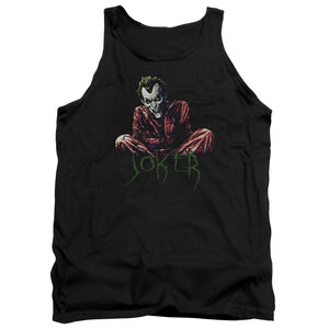 AN OFFCIALLY LICENSED BATMAN STRAIGHT JACKET ADULT UNISEX TANK TOP BLACK