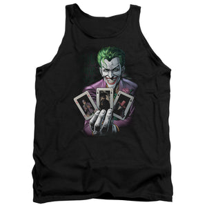 AN OFFCIALLY LICENSED BATMAN 3 OF A KIND ADULT UNISEX TANK TOP BLACK
