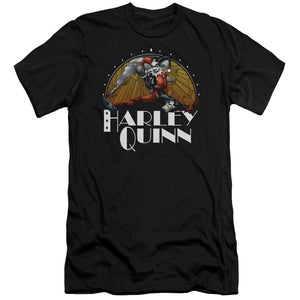 AN OFFCIALLY LICENSED BATMAN PLAY DATE MEN'S PREMIUM SLIM FIT T-SHIRT BLACK