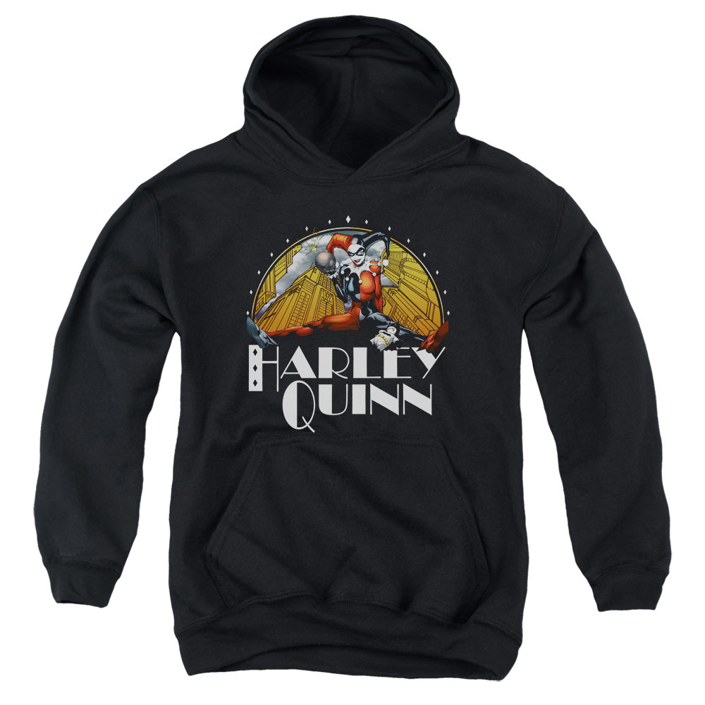 AN OFFCIALLY LICENSED BATMAN PLAY DATE YOUTH HOODIE BLACK