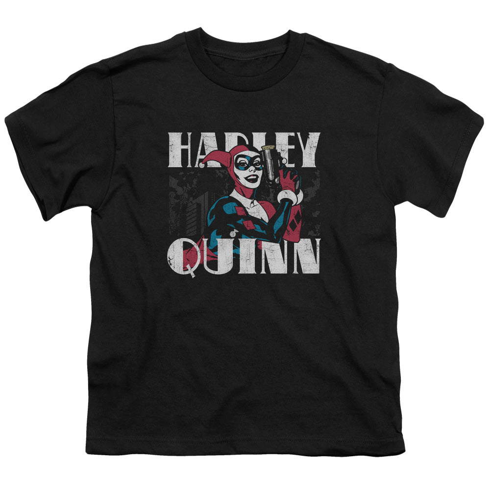 Batman Harley Bold Licensed Kid's T-Shirt (Ages 4-7) XS-XL