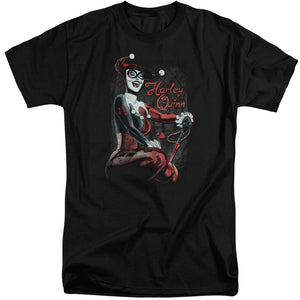AN OFFCIALLY LICENSED BATMAN LAUGH IT UP MEN'S TALL FIT T-SHIRT BLACK