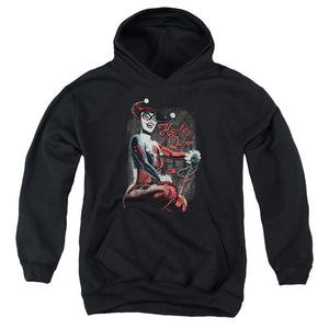 AN OFFCIALLY LICENSED BATMAN LAUGH IT UP YOUTH HOODIE BLACK