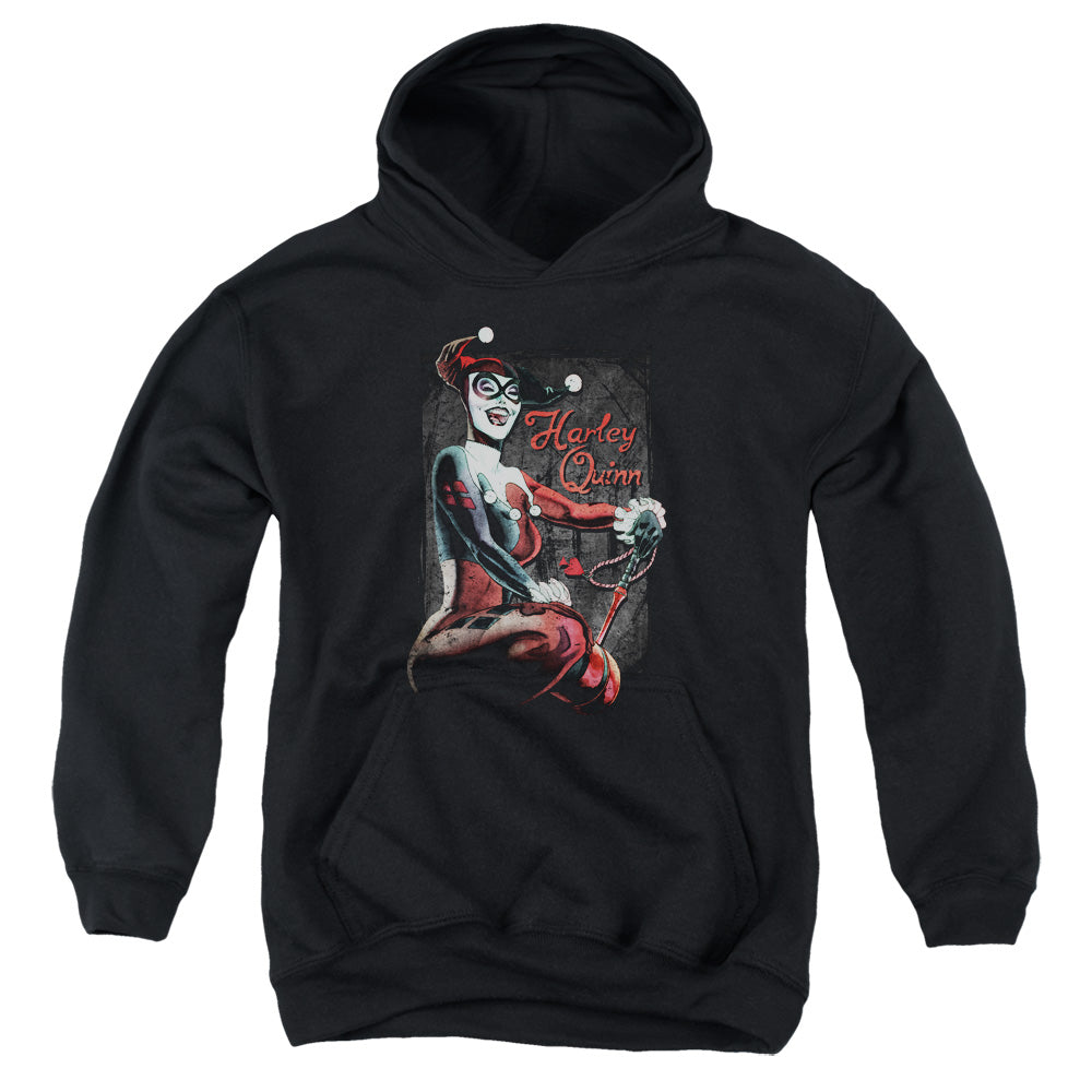 AN OFFCIALLY LICENSED BATMAN LAUGH IT UP YOUTH HOODIE BLACK