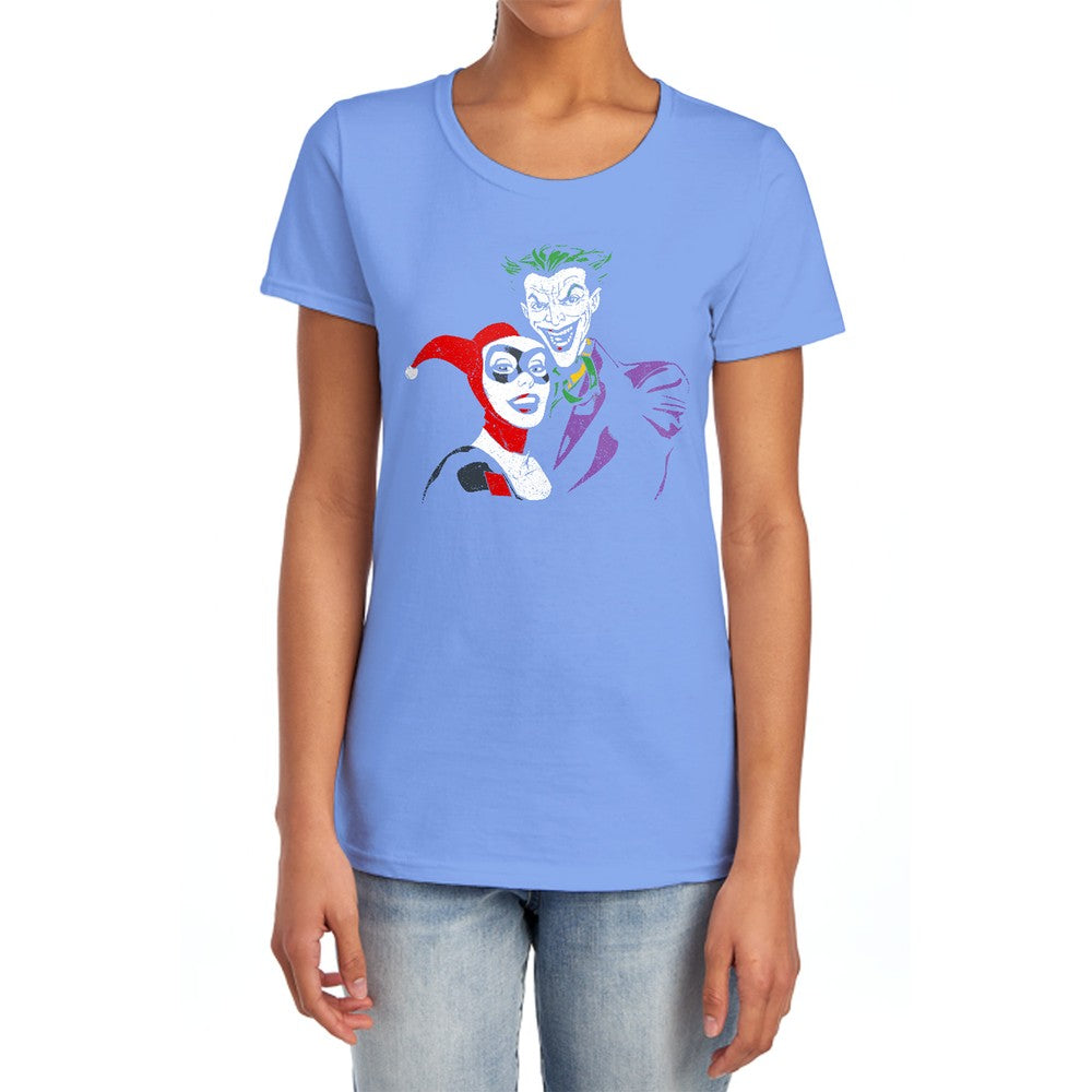 Batman Joker & Harley Licensed Women's T-Shirt Regular Fit SM-2X