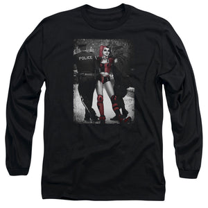 AN OFFCIALLY LICENSED BATMAN ARREST MEN'S LONG SLEEVE T-SHIRT BLACK