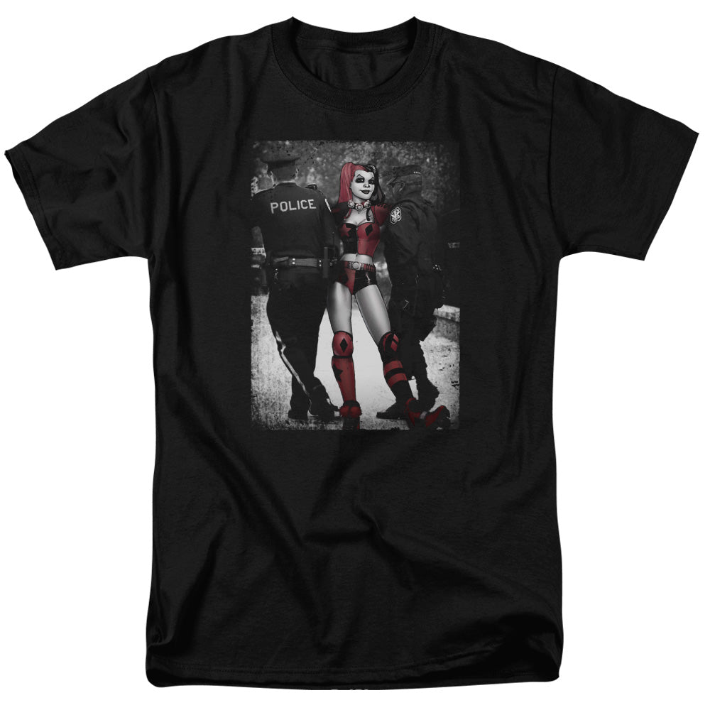 AN OFFCIALLY LICENSED BATMAN ARREST MEN'S REGULAR FIT T-SHIRT BLACK