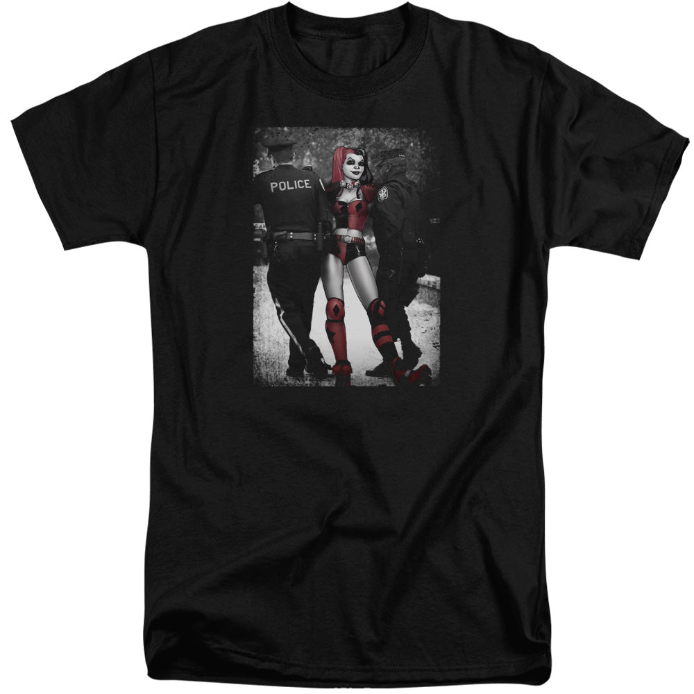 AN OFFCIALLY LICENSED BATMAN ARREST MEN'S TALL FIT T-SHIRT BLACK