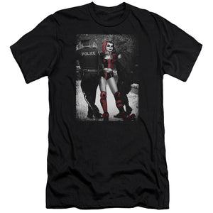 AN OFFCIALLY LICENSED BATMAN ARREST MEN'S PREMIUM SLIM FIT T-SHIRT BLACK