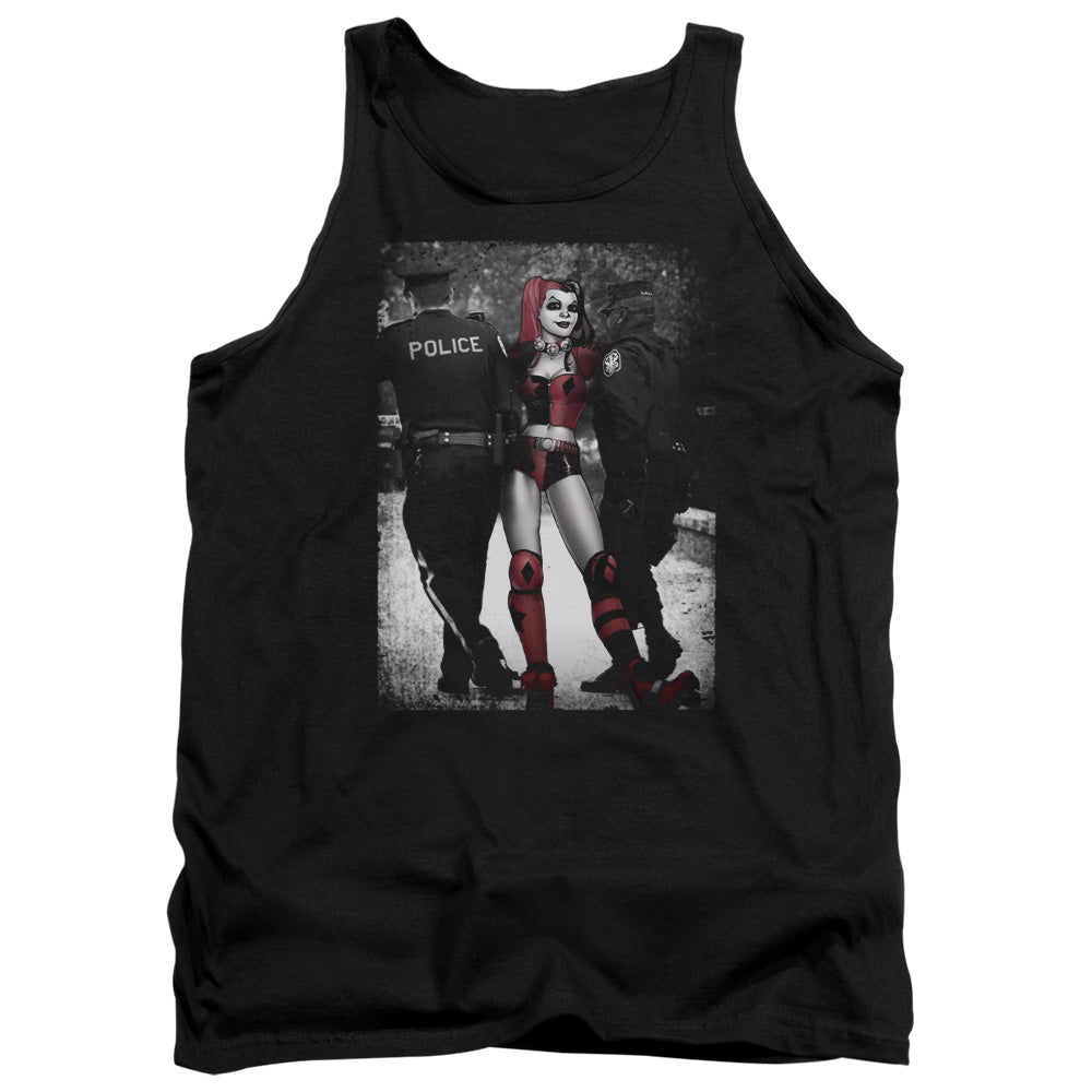 AN OFFCIALLY LICENSED BATMAN ARREST ADULT UNISEX TANK TOP BLACK