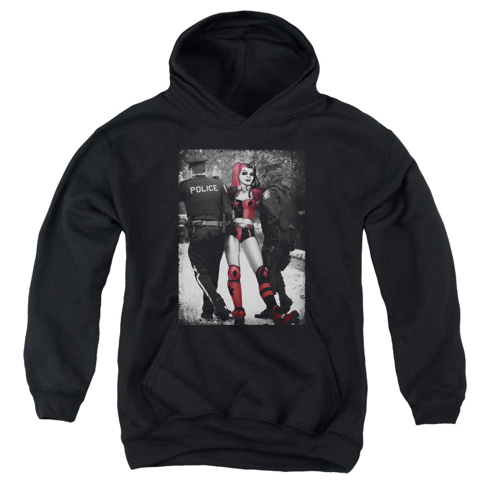 AN OFFCIALLY LICENSED BATMAN ARREST YOUTH HOODIE BLACK