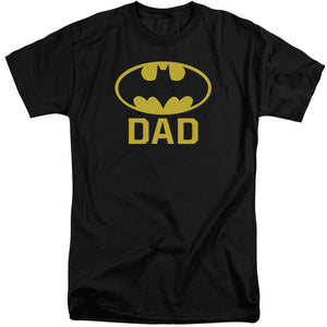 AN OFFCIALLY LICENSED BATMAN BAT DAD MEN'S TALL FIT T-SHIRT BLACK