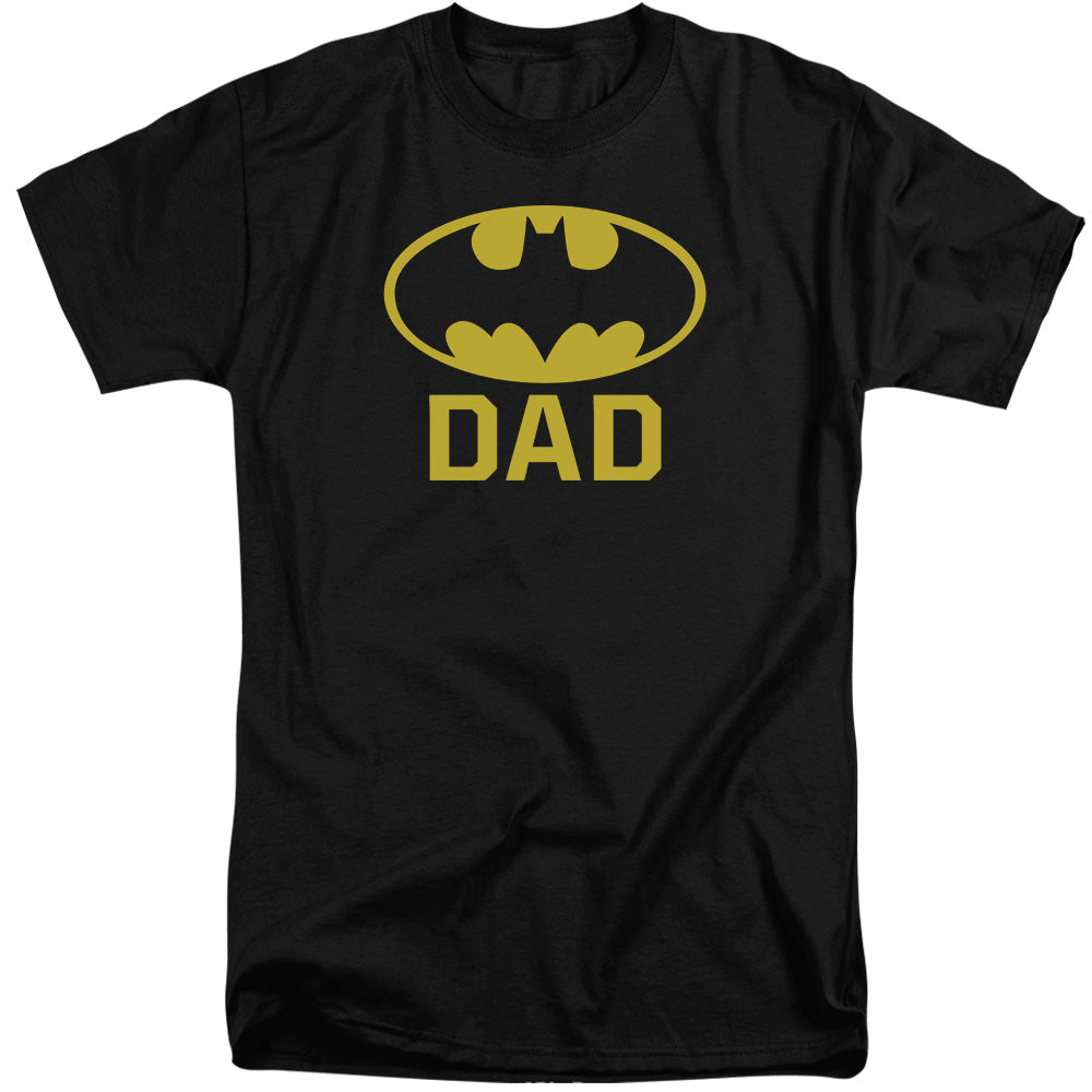 AN OFFCIALLY LICENSED BATMAN BAT DAD MEN'S TALL FIT T-SHIRT BLACK