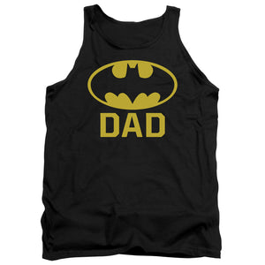 AN OFFCIALLY LICENSED BATMAN BAT DAD ADULT UNISEX TANK TOP BLACK