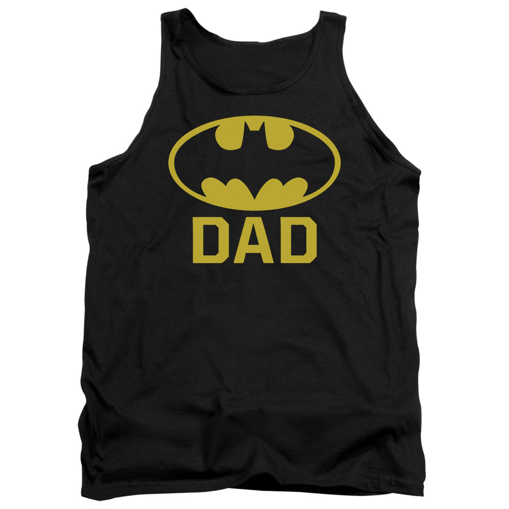 AN OFFCIALLY LICENSED BATMAN BAT DAD ADULT UNISEX TANK TOP BLACK