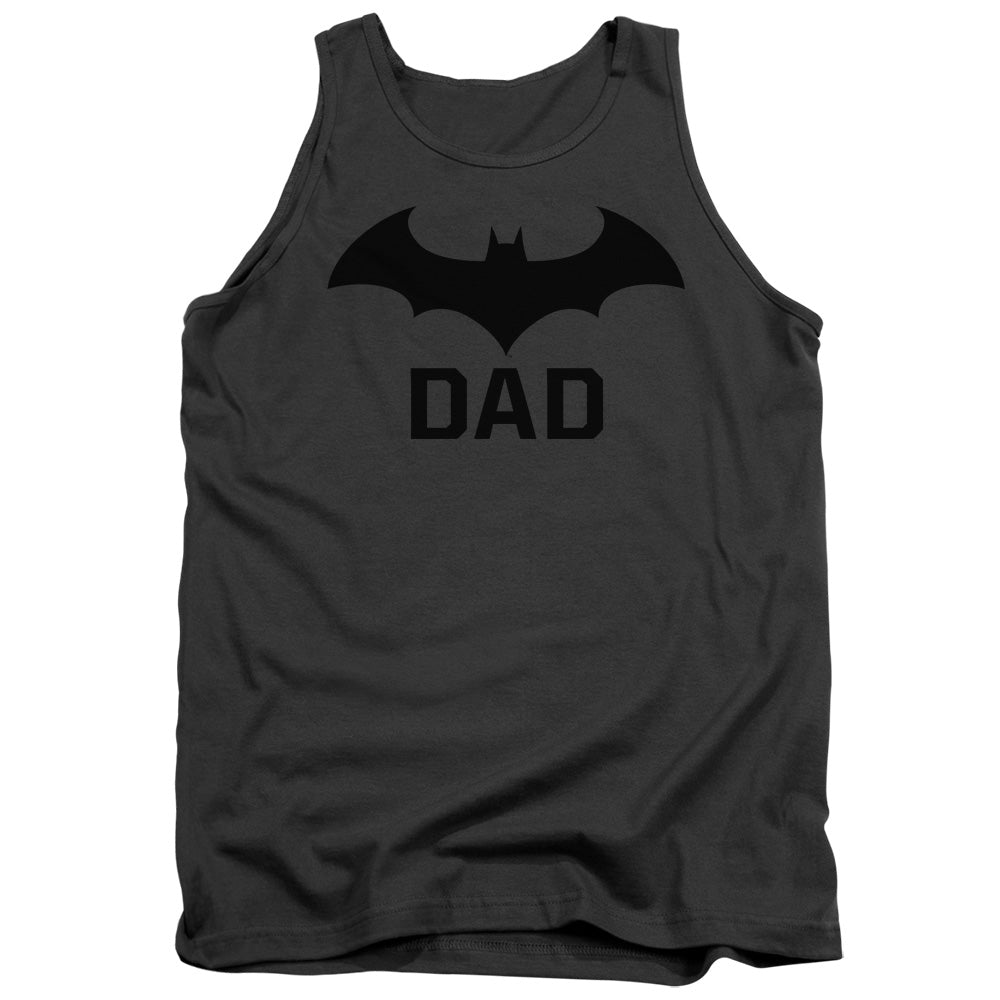 AN OFFCIALLY LICENSED BATMAN HUSH DAD ADULT UNISEX TANK TOP CHARCOAL