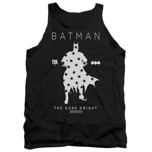 AN OFFCIALLY LICENSED BATMAN STAR SILHOUETTE ADULT UNISEX TANK TOP BLACK