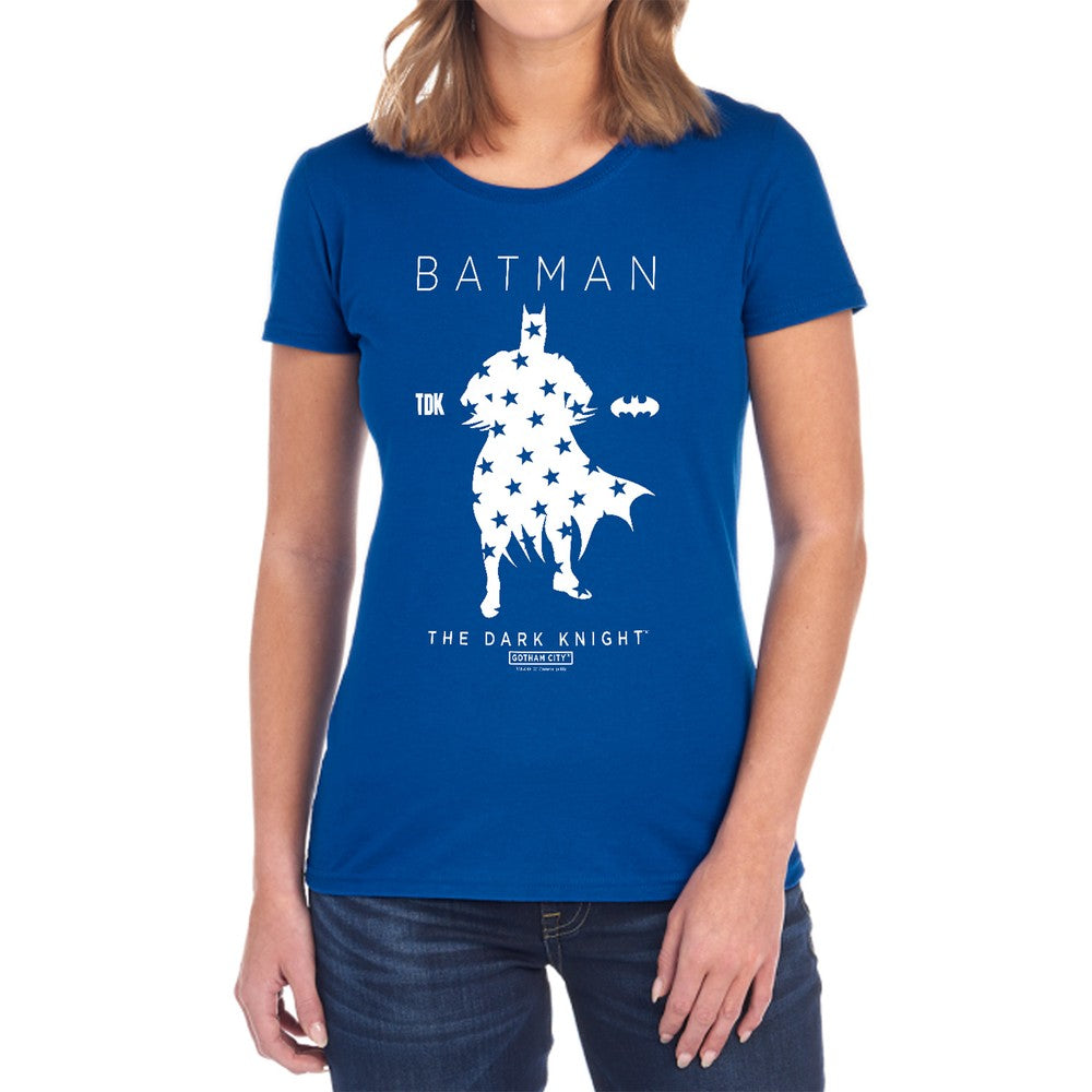Batman Star Silhouette Licensed Women's T-Shirt Regular Fit SM-2X