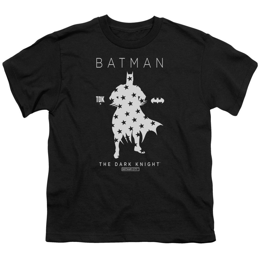 Batman Star Silhouette Licensed Kid's T-Shirt (Ages 4-7) XS-XL