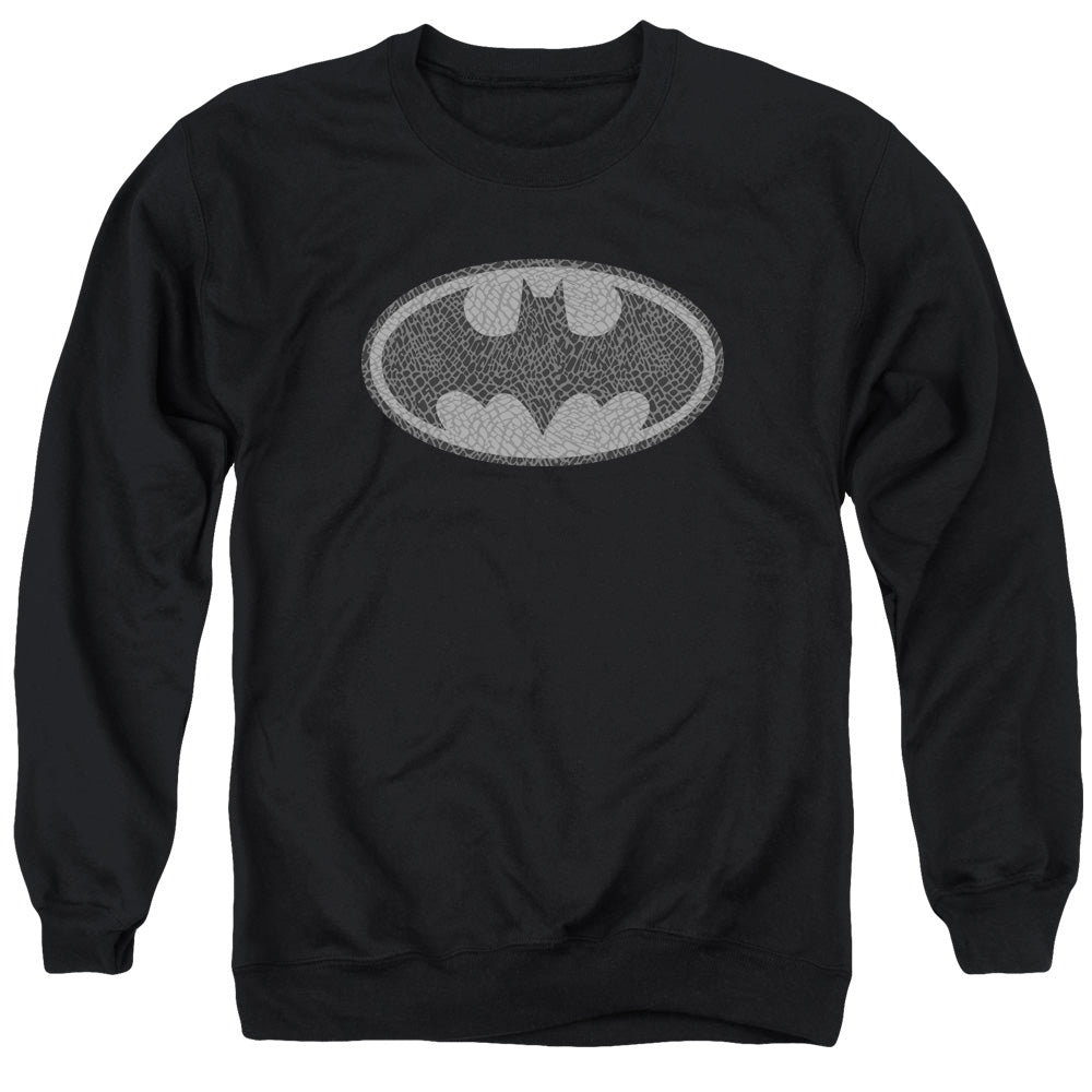 AN OFFCIALLY LICENSED BATMAN ELEPHANT SIGNAL ADULT UNISEX CREWNECK SWEATSHIRT BLACK