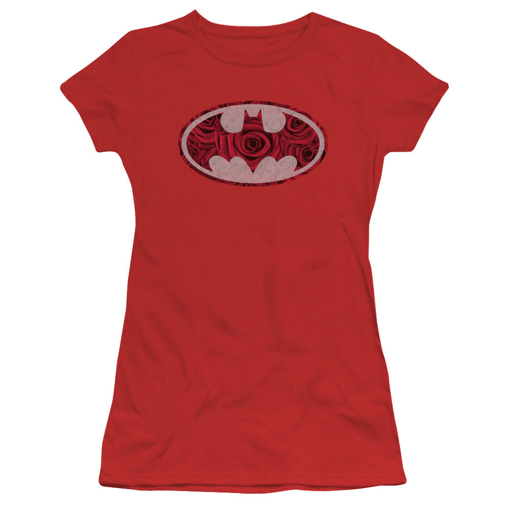 Batman Rosey Signal Licensed Women's T-Shirt Juniors SM