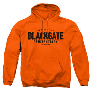 AN OFFCIALLY LICENSED BATMAN BLACKGATE ADULT UNISEX PULLOVER HOODIE ORANGE