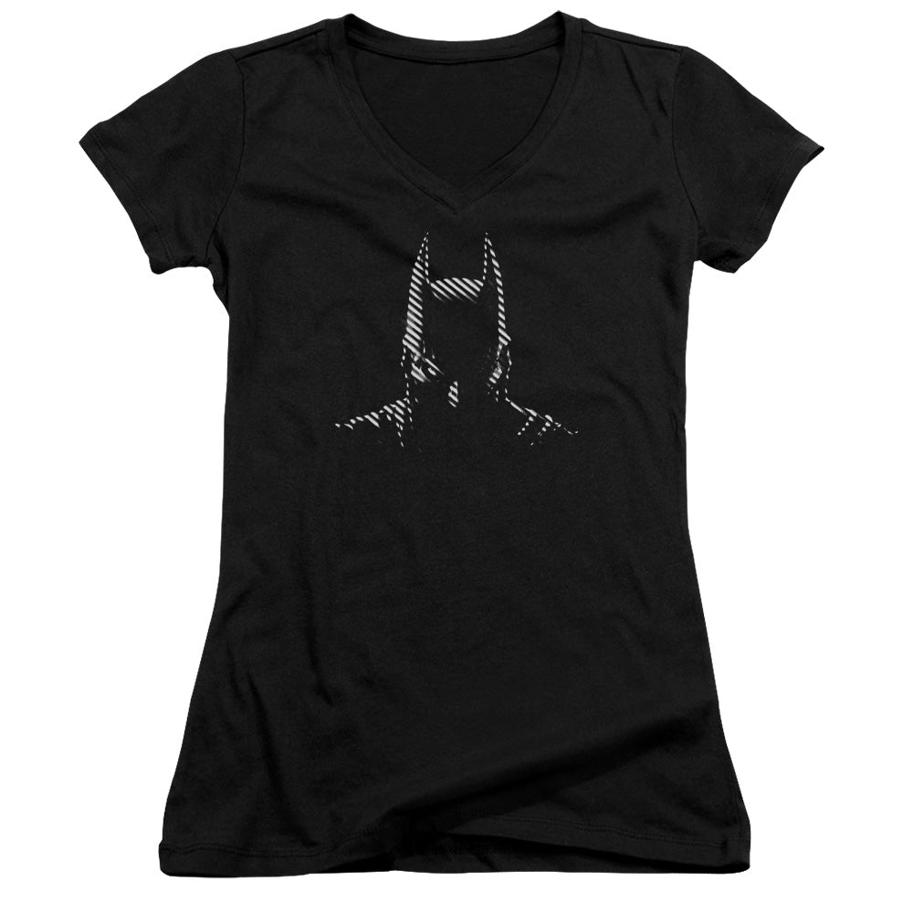 Batman Noir Licensed Women's T-Shirt Juniors V-Neck SM