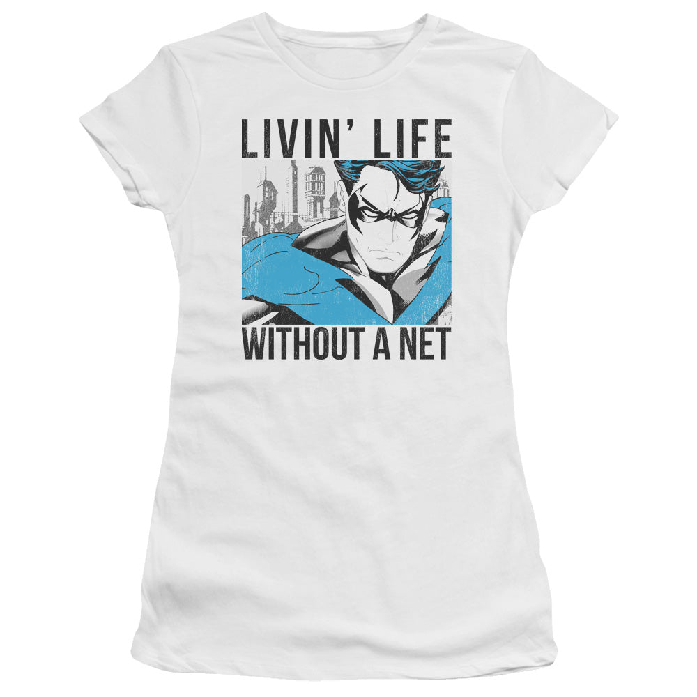 Batman Without A Net Licensed Women's T-Shirt Juniors LG-2X