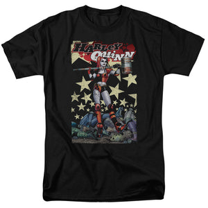 AN OFFCIALLY LICENSED BATMAN QUINN ONE MEN'S REGULAR FIT T-SHIRT BLACK