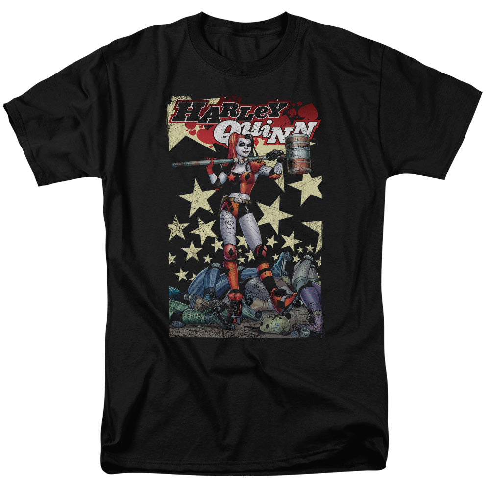 AN OFFCIALLY LICENSED BATMAN QUINN ONE MEN'S REGULAR FIT T-SHIRT BLACK
