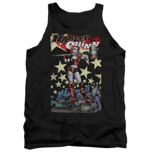 AN OFFCIALLY LICENSED BATMAN QUINN ONE ADULT UNISEX TANK TOP BLACK