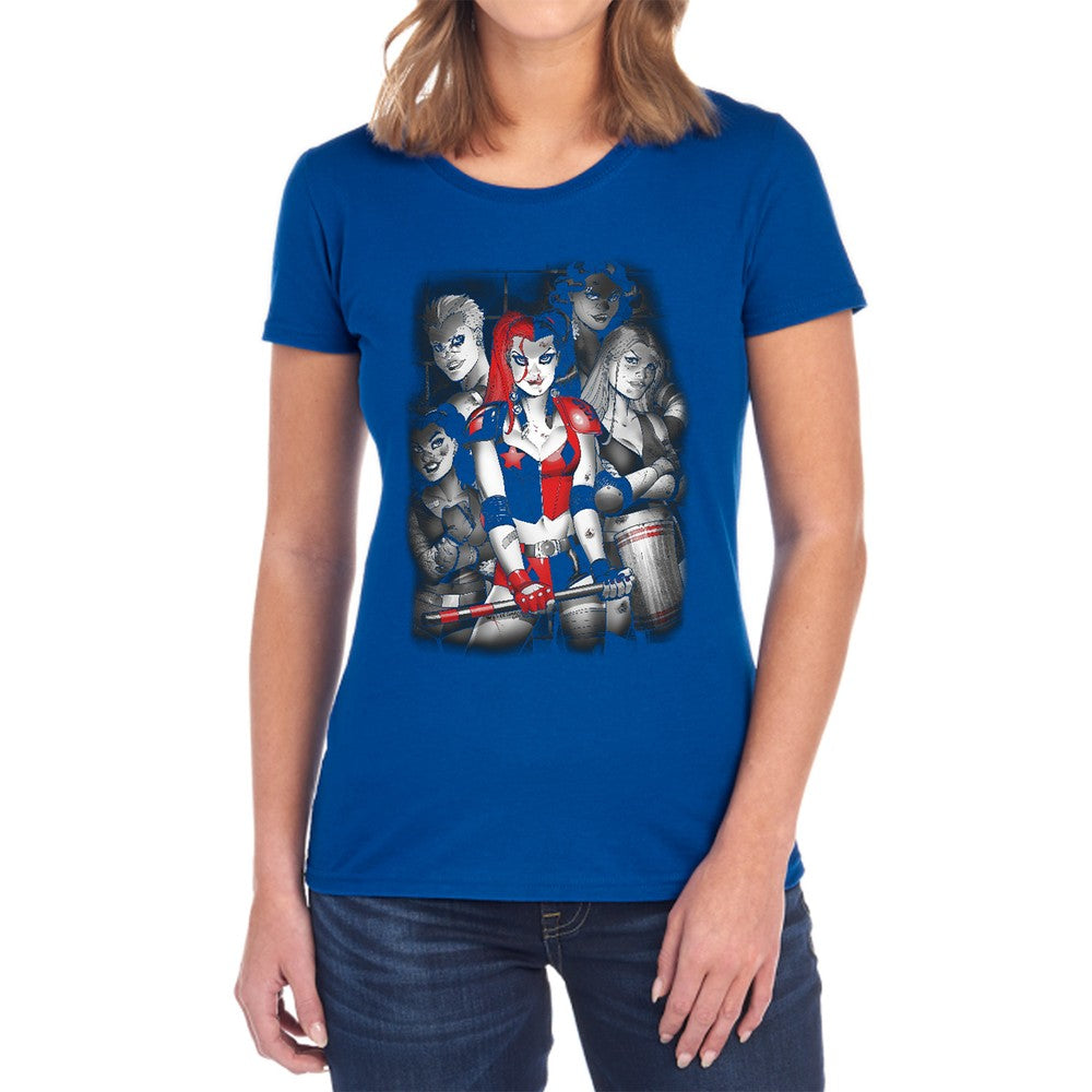 Batman Bad Gals Bw Licensed Women's T-Shirt Regular Fit SM-2X