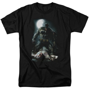 AN OFFCIALLY LICENSED BATMAN MUDHOLE MEN'S REGULAR FIT T-SHIRT BLACK
